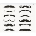 12 MUSTACHE FINGER TATTOOS