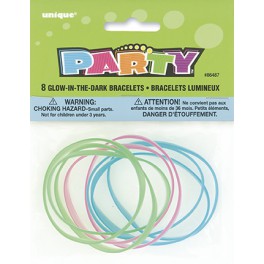 8 GLOW IN DARK STRETCH BRACELT