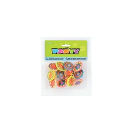 12 PLASTIC SPIN TOPS