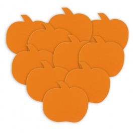 10 MINI PUMPKIN CUTOUTS 5"W