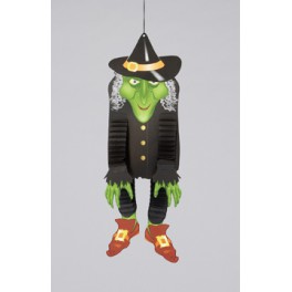 HANGING WITCH DECORATION 24"