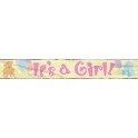 FOIL IT'S A GIRL BANNER 12 FT.