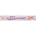 FOIL SWEET 16 BANNER 12 FT.