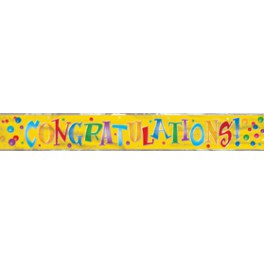 FOIL CONGRATULATIONS BNNR 12FT