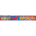 FOIL HAPPY 60TH BDAY BNNR 12FT