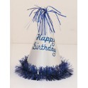 4 BDAY GLITTR FRINGE HATS ASST