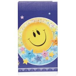 SMILEY STARS TABLECOVER PLASTC