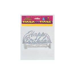 BIRTHDAY SCRIPT GLITTER TIARA