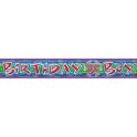 BIRTHDAY BOY FOIL BANNER 12 FT