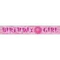 BIRTHDAY GIRL FOIL BANNER 12FT