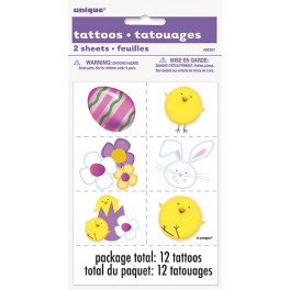 2 EASTER COLOR TATTOO SHEETS