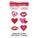 2 HEARTS COLOR TATTOO SHEETS