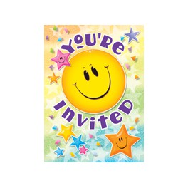 8 SMILEY STARS INVITATIONS