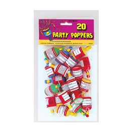 20CT PARTY POPPERS