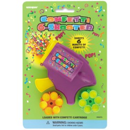CONFETTI 6-SHOOTER W/2 REFILLS