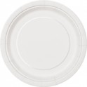 8 BRIGHT WHITE 7'' PLATES