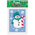 50 SNOWMAN TREAT BAGS 4X6
