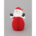 4 SANTA 6" HONEYCOMB DEC.