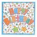 16 BDAY STARS LUNCH NAPKINS