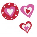 24 HEARTS CONFETTI CUTOUTS
