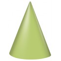 8 PARTY HATS-LIME GREEN