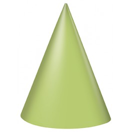 8 PARTY HATS-LIME GREEN