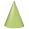 8 PARTY HATS-LIME GREEN