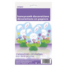 3 EASTER MINI HONEYCOMBS 8"