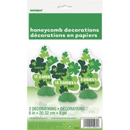 3 SHAMROCKS MINI HONEYCOMBS 8"