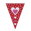 HEARTS FLAG BANNER 9FT