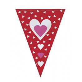 HEARTS FLAG BANNER 9FT