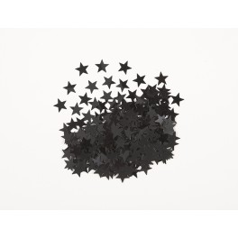 STAR CONFETTI .5OZ - BLACK