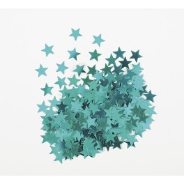 STAR CONFETTI .5OZ - TEAL