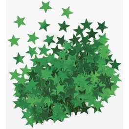 STAR CONFETTI .5OZ - GREEN