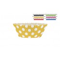 24 YELLW DOTS CUPCAKE KIT