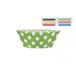24 LIME GRN DOT CUPCAKE KIT