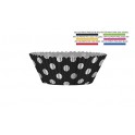 24 BLACK DOTS CUPCAKE KIT