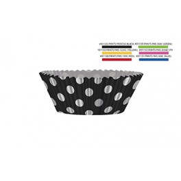 24 BLACK DOTS CUPCAKE KIT