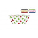 24 RED/GRN DOTS CUPCAKE KIT