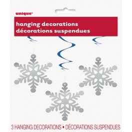 3 SNOWFLAKE HANG SWIRL-26"