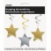 3 STAR SLVR/GLD HANG SWIRL-26"