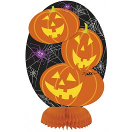 3 PUMPKIN MINI HNYCMB DECOR-8"