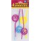 4 HAPPY FACE STRAWS