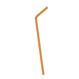 50 CT FLEX STRAWS PUMPKIN ORAN