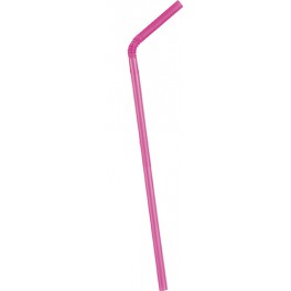 50 CT FLEX STRAWS HOT PINK