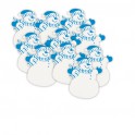10 MINI SNOWMAN CUTOUTS 5"