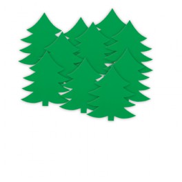 10 MINI CMAS TREE CUTOUTS 5"