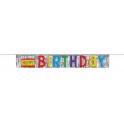 FOIL FRINGE BDAY BANNR 4.75 FT