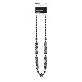 32'' BLACK GRAD BEAD NECKLACE