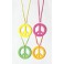 PEACE SIGN NECKLACE - NEON
